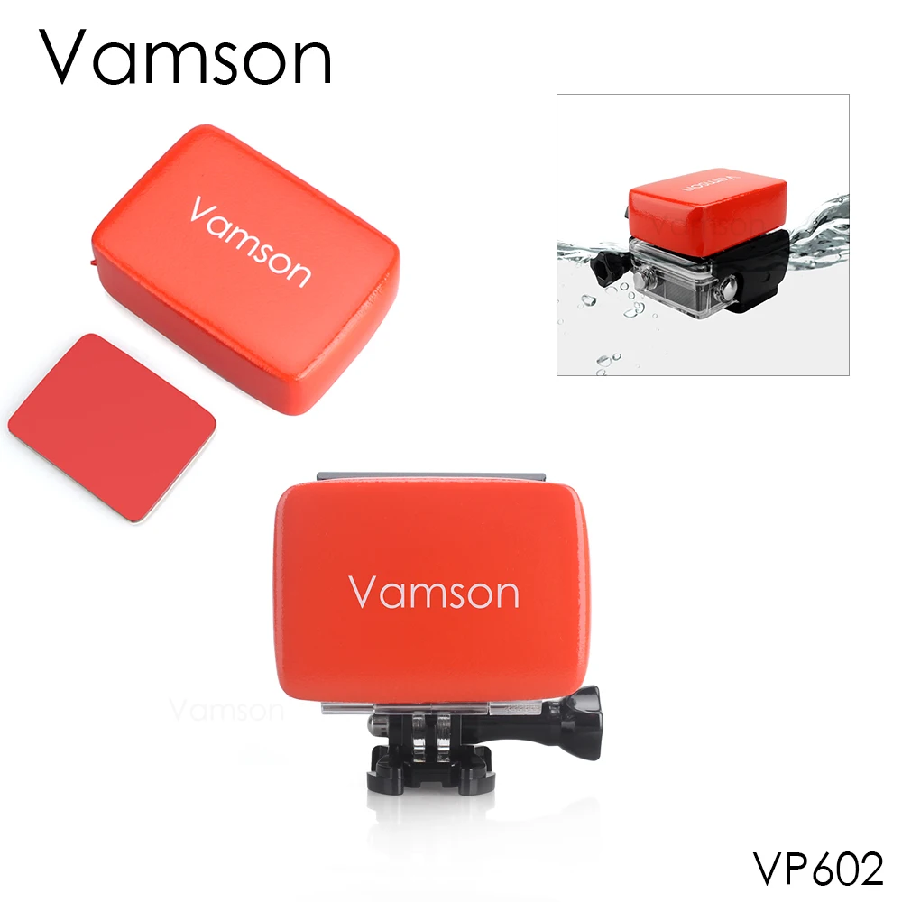 Поплавок Vamson для GoPro Hero 8 7 6 5 с клейкой антираковиной аксессуары yi 4K SJCAM VP602|Чехлы