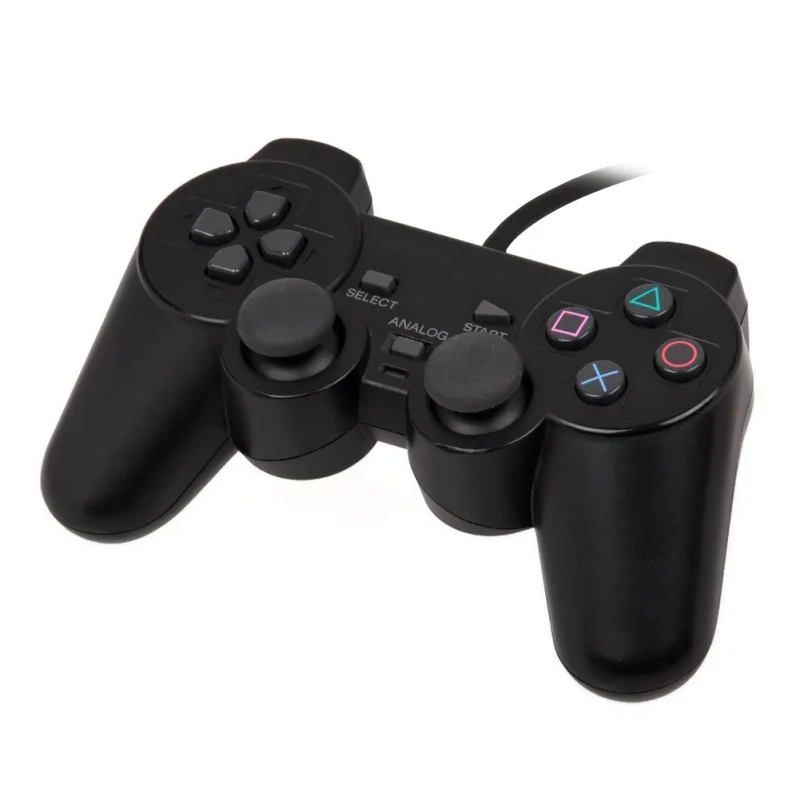 Черный проводной контроллер 1 8 M Double Shock удаленный джойстик геймпад для PlayStation 2 PS2