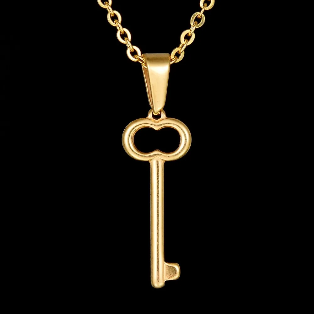 Новинка роскошное ожерелье из нержавеющей стали с аниме атакой на стяжку золотая