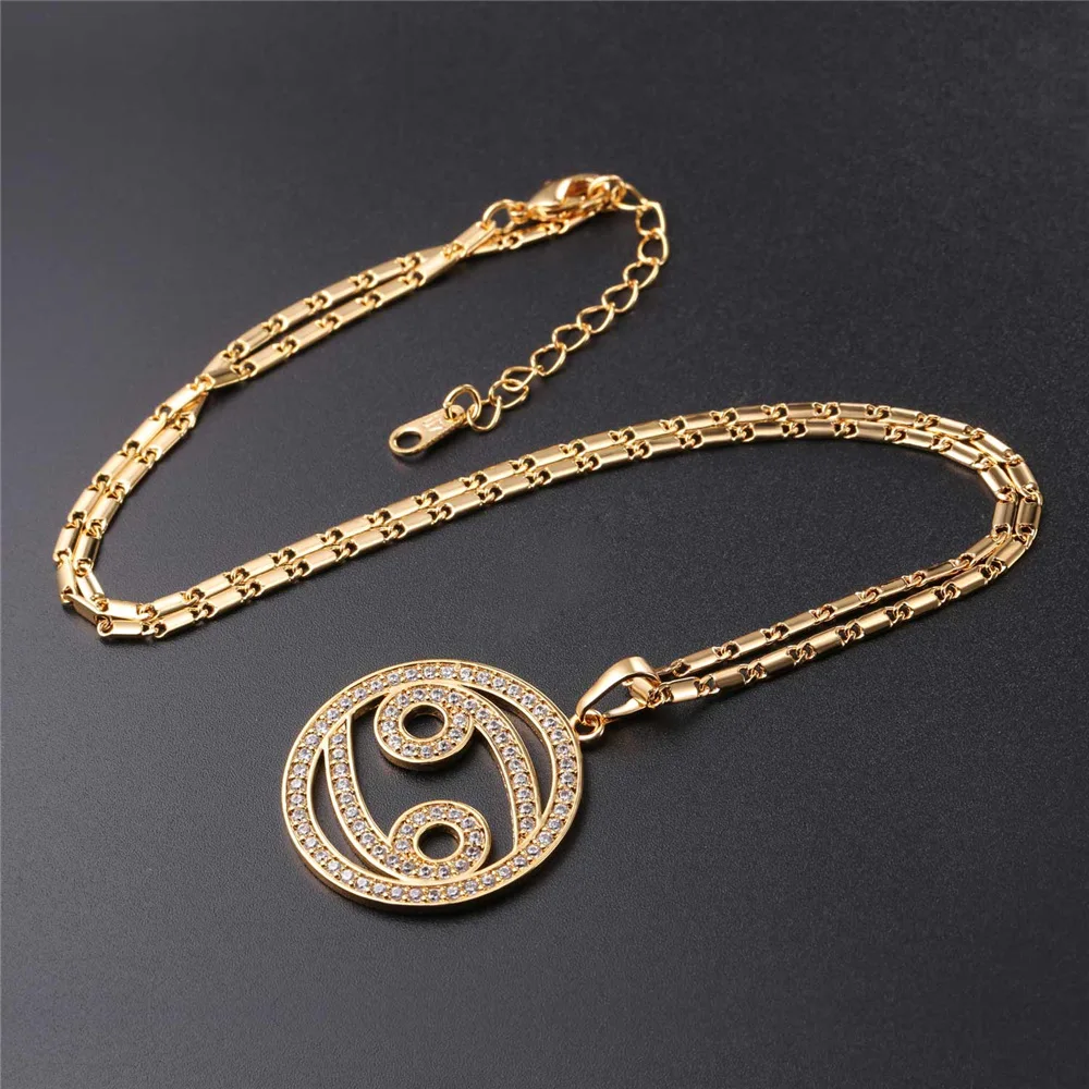 2017 кулоны со знаками Зодиака кулон Рак ожерелье с простым дизайном ювелирных