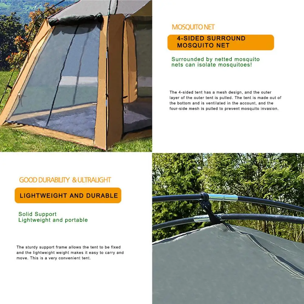 Открытый тент Кемпинг марлевая сетка дышащий солнцезащитный крем