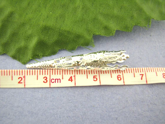 Горячие 2x60 шт посеребренные филигранные прокладки шарики для ногтей 9*40 мм (более