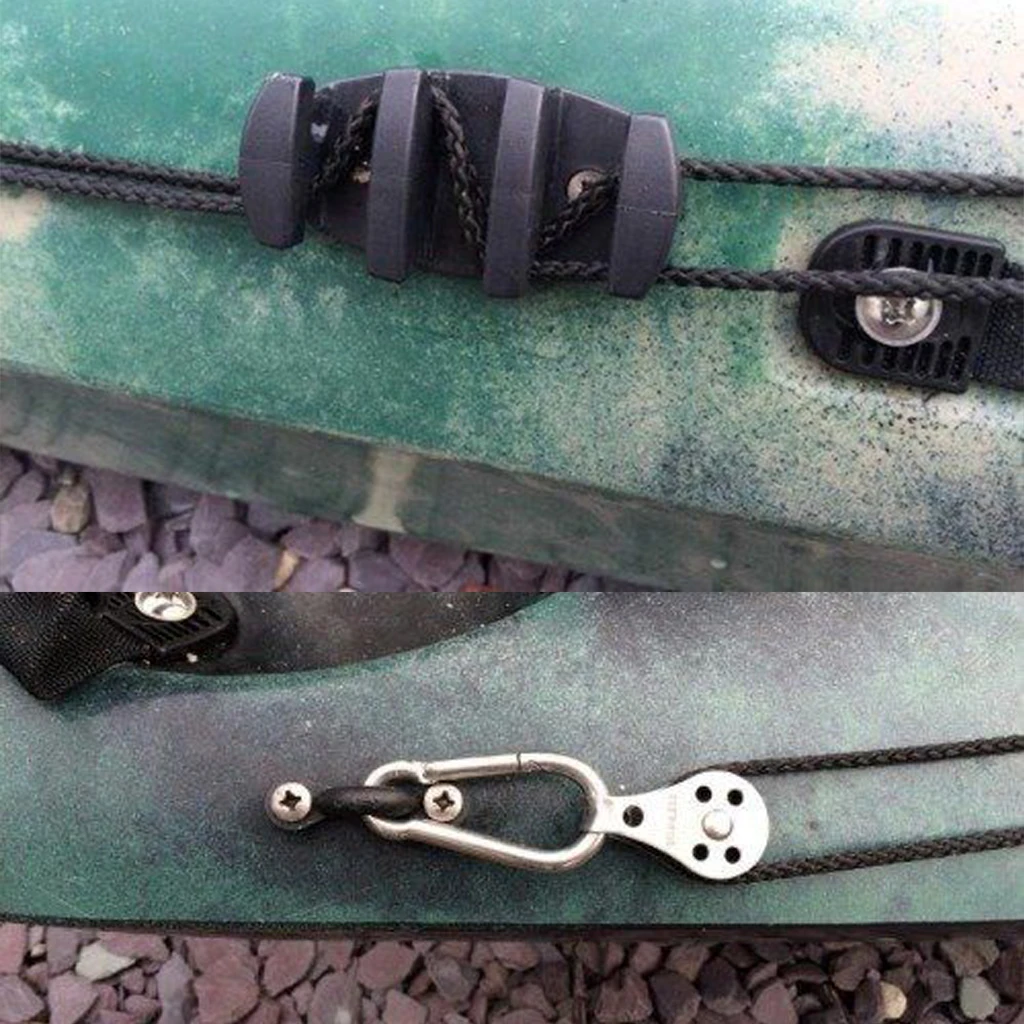 Каяк каноэ якорь троллейбуса комплект системы W/шкивы Pad глаз бутсы