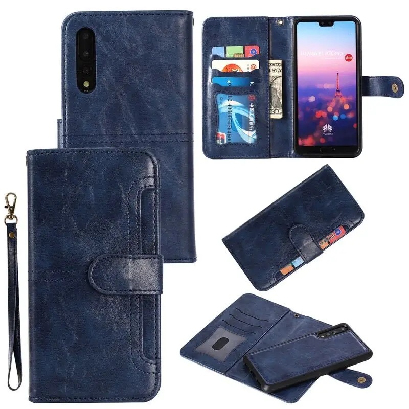 Магнитный кожаный чехол для huawei P20 Lite Plus Nova 3e 4e P30 Pro mate 20 Lite, чехол-кошелек для iPhone/samsung, чехол для телефона s EEMIA
