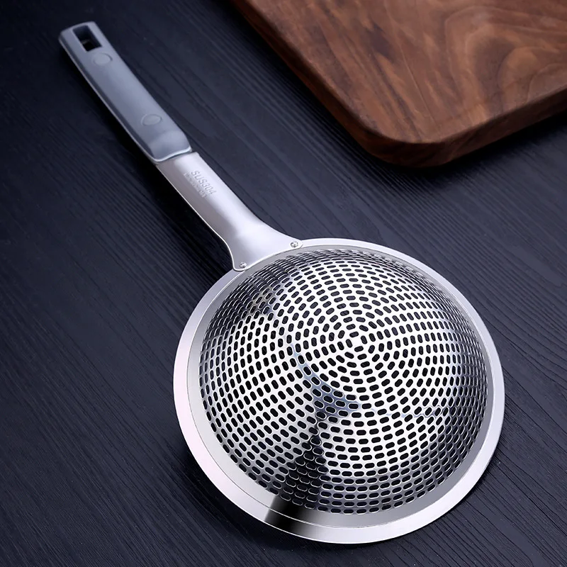 Дуршлаг Из Нержавеющей Стали LISM с фильтром большая домашняя плотная ложка для