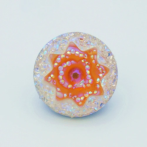 Горячая распродажа 10 шт смешанные Камея Цветы мульти Цвет 18 мм кнопки fit DIY