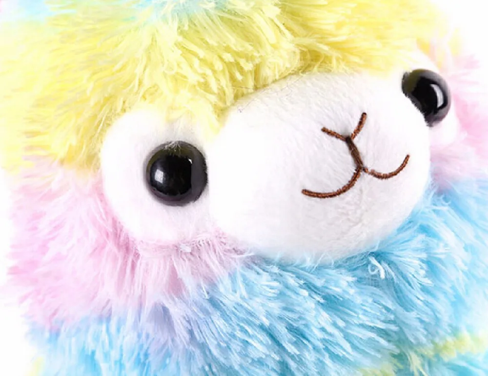 1 шт. 35 см Радуга Альпака плюшевые игрушки куклы для детей японский Alpacasso мягкий хлопок детские Brinquedos животные детские рождественские подарки