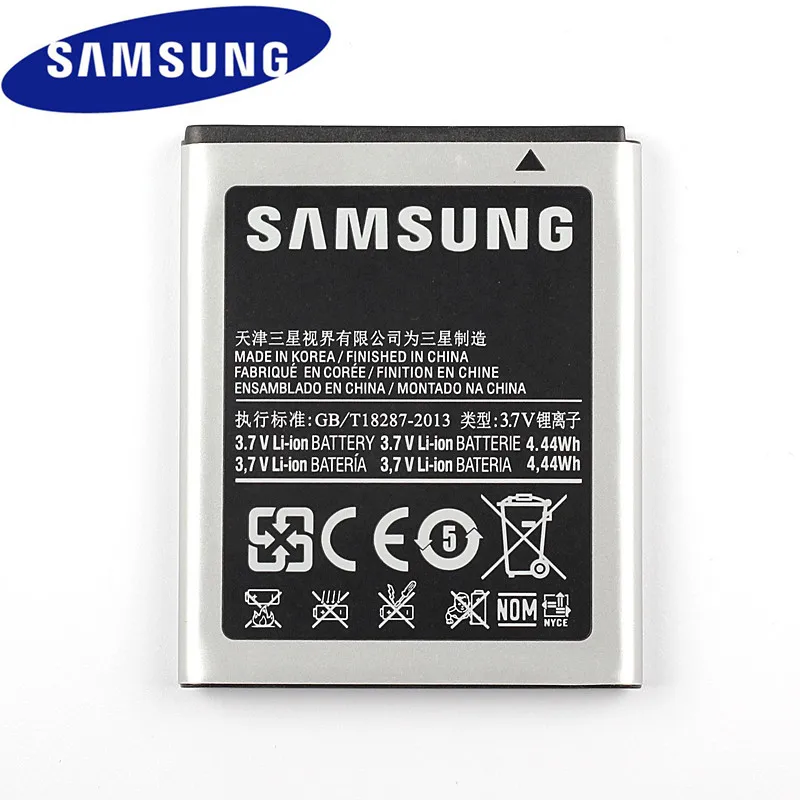 Оригинальная запасная батарея Samsung для SAMSUNG S5330 GT S5570 i559 S5232 C6712 S5750 натуральная