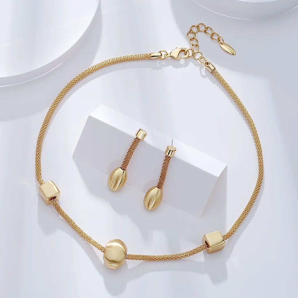 Набор украшений для женщин Viennois набор золотого цвета | Украшения и аксессуары