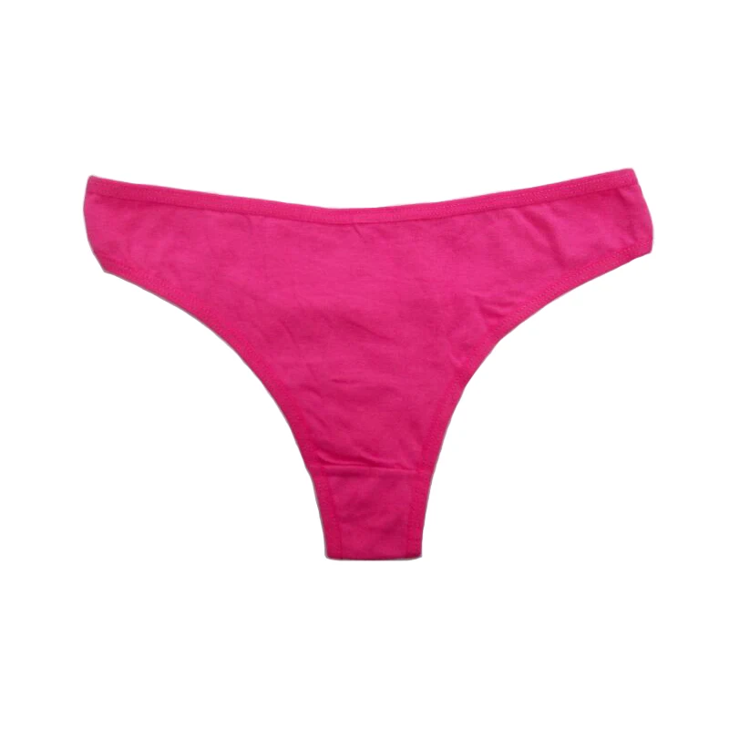 5 шт. женские хлопковые однотонные трусики-стринги | Женская одежда