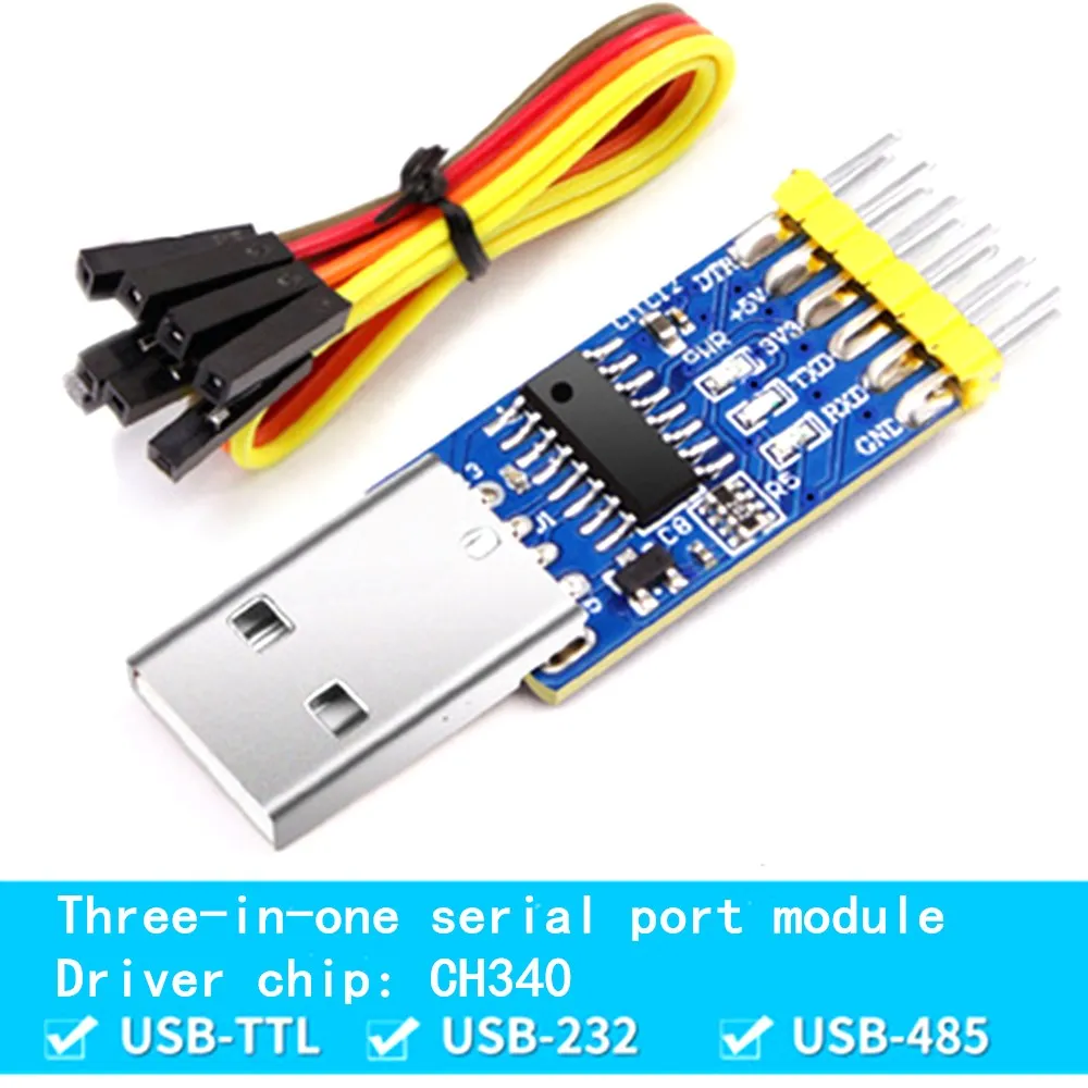 Многофункциональный модуль последовательного порта 6 в 1 USB для UART CP2102 TTL 485 232