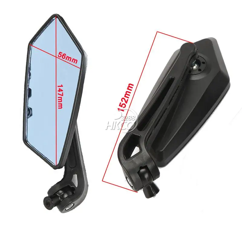 Motorcycle Black Rearview Mirror For Triumph Bonneville Vespa Honda Hyosung Street Sport Bike Chopper Cruiser ... | Автомобили и