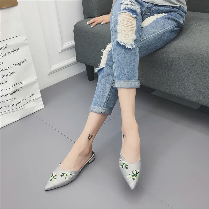 Горячая Распродажа; женские босоножки; коллекция года; женские летние сандалии в китайском стиле; женские Вьетнамки с острым носком; шлепанцы; женская обувь; B554