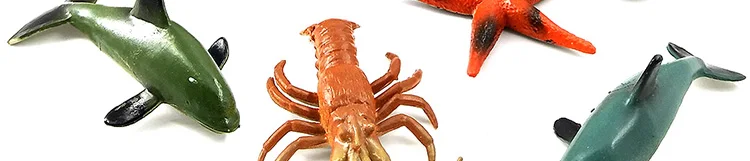 Моделирование пластиковая морская Акула Рыба Дельфин Омаров Краб Осьминог животные модель фигура океанские животные подарок для детей Детские игрушки