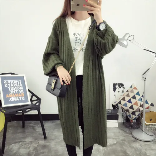 Для женщин Свитера и кардиганы 2018 Новая мода осень-зима длинный рукав Свободный