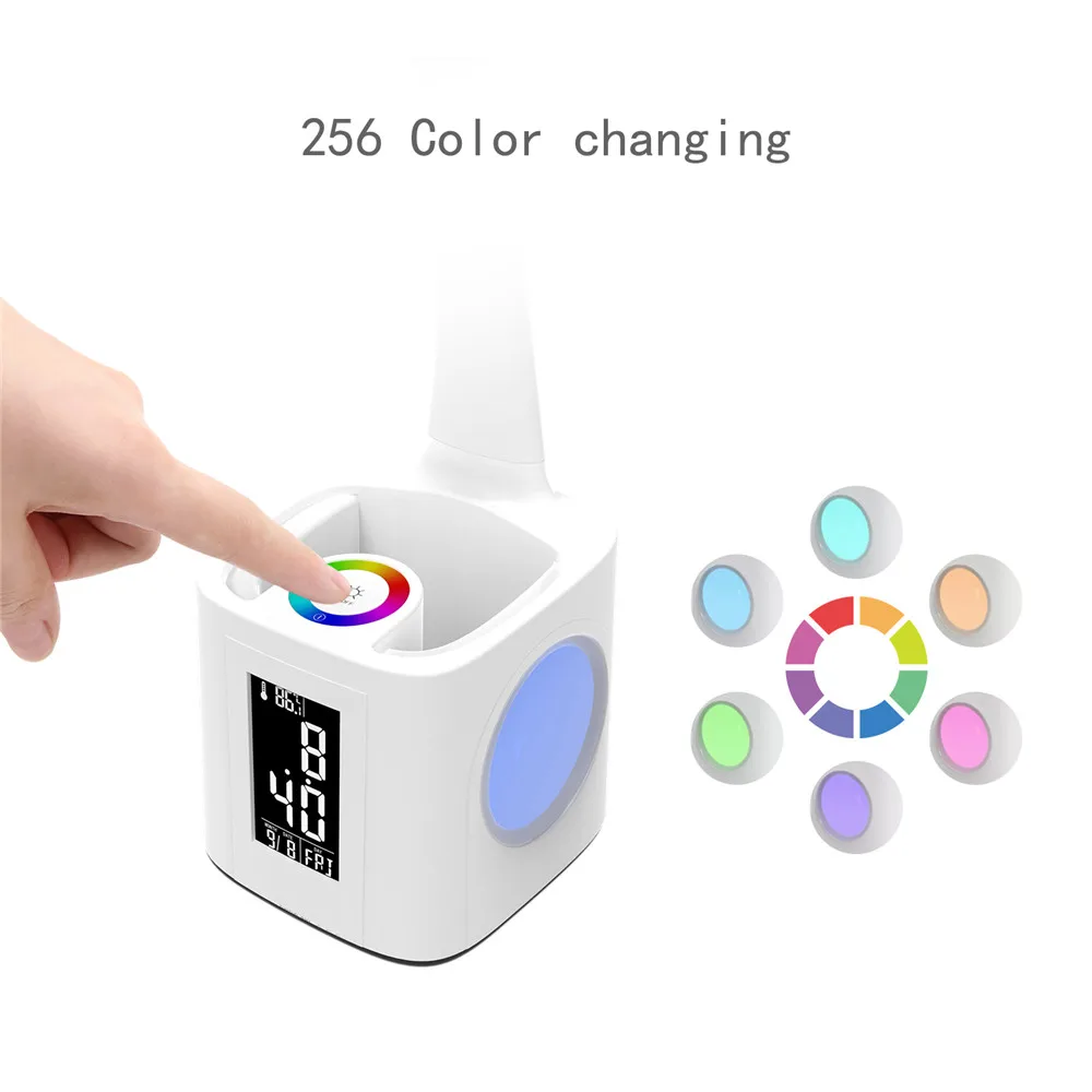 Настольная лампа с регулируемой яркостью для защиты глаз светодиодная Складная