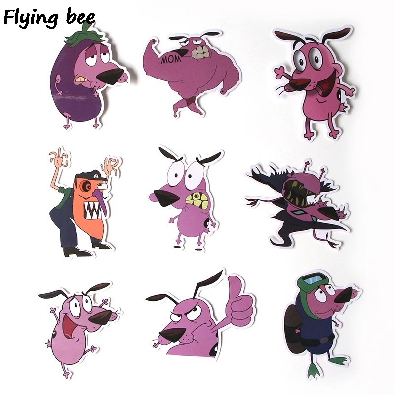 Flyingbee 38 шт. креативная тема мультфильм ПВХ наклейки Скрапбукинг для телефона