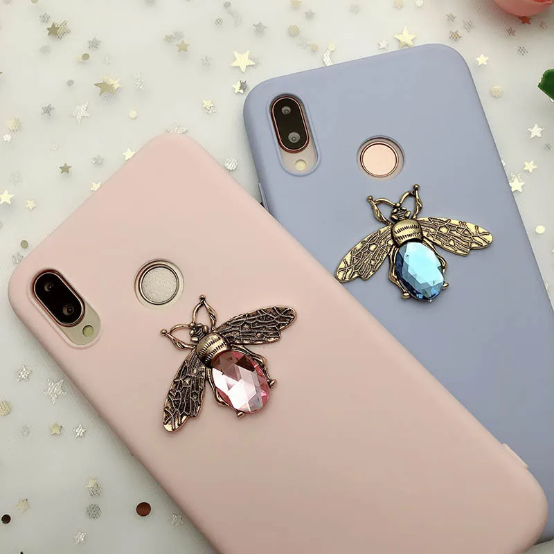 Мягкий чехол Bee карамельных цветов для Samsung S10e Lite A50 A70 A10 A20 A30 A40 A60 M10 S8 S9 S7 Edge J5 J7 A5 A7