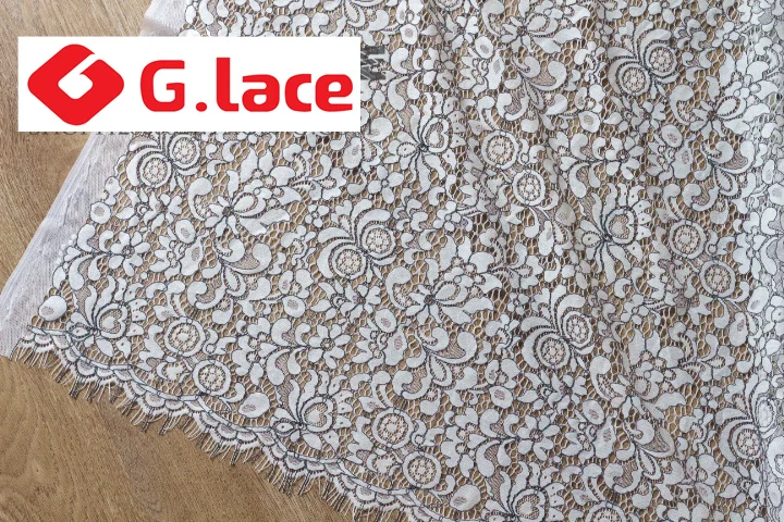 GLACE 3 м/лот Wide1.5m двухцветные вязаные ресницы кружевная ткань одежда юбка для