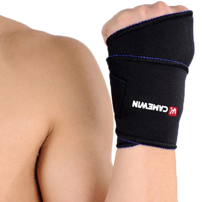 1 пара Регулируемая поддержка запястья черный шарнирный бандаж защита CAMEWIN