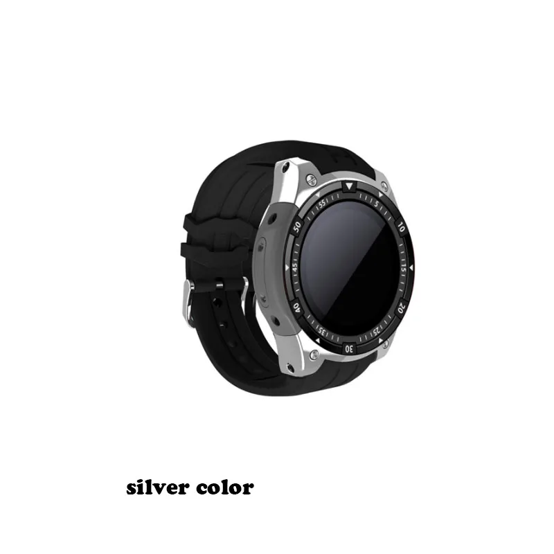 silver color Лучшие продажи мужские Смарт-часы 3g wifi gps 8 GB rom 512 MB ram 1," Smartwatch сотовый телефон часы Пульс ритм android 5,1 наручные часы - Цвет: silver color
