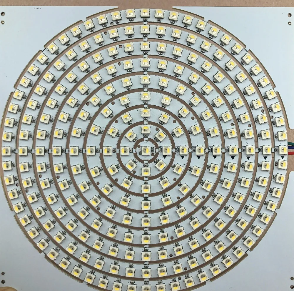 

Адресуемый DC5V светодиодный кольцевой светильник, белый pcb; Один комплект с 1/8/12/16/24/32/40/48/60 светодиодный s (всего 9 видов размеров)