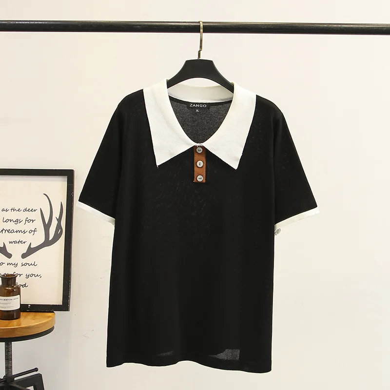 Large Size Women's Women's Clothing 2019 Summer College Style Short Sleeve Shirt Pure Color Blouses Tops  Office Lady Blusas