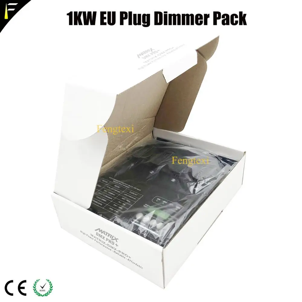 Новый 4CH Euro Plug Stage Light диммерный блок 1kw каждый канал DMX переключение контроллера