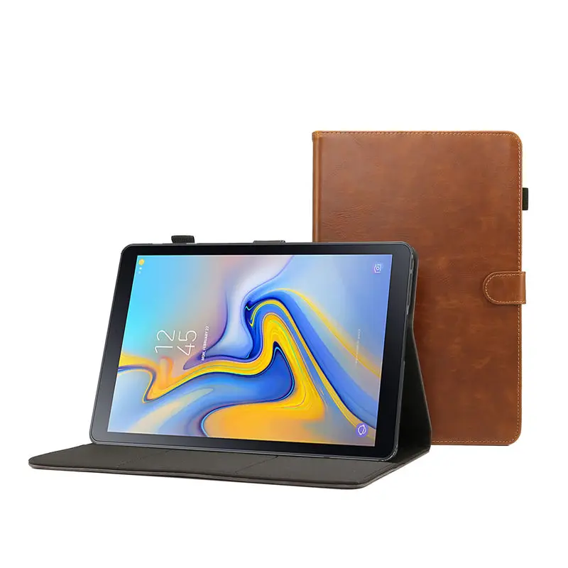 Роскошный чехол для samsung Galaxy Tab A A2, 10,5 дюймов, T590, T595, T597, SM-T595 чехол, чехол для планшета из искусственной кожи, чехол-подставка+ пленка+ ручка