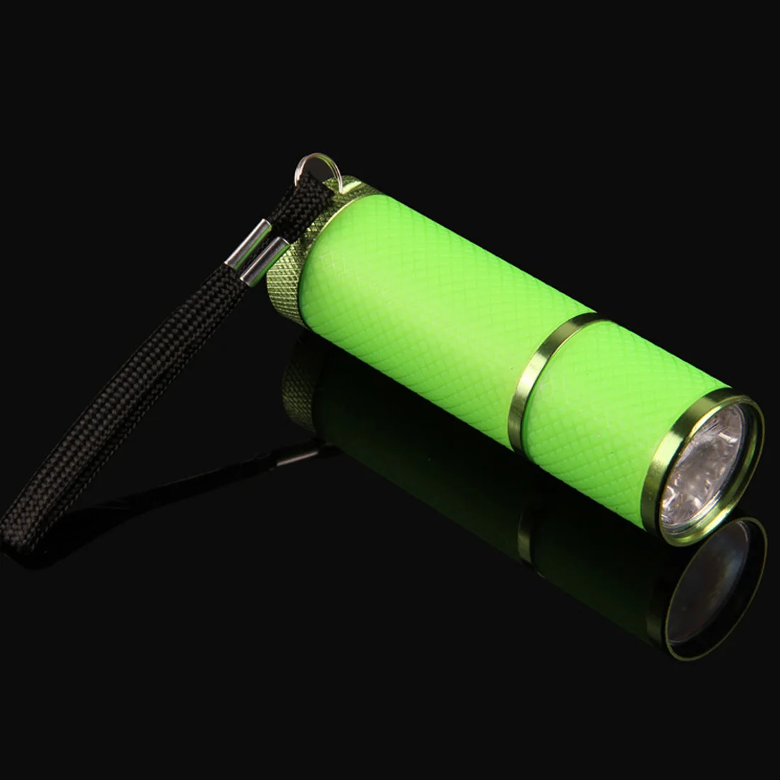 Green Мини-светильник для ногтей, ультрафиолетовый, светильник-вспышка, портативный светодиодный, ручной светильник-вспышка, светильник для сушки ногтей, УФ-светильник, гель для ногтей, быстрая сушка - Color: Green