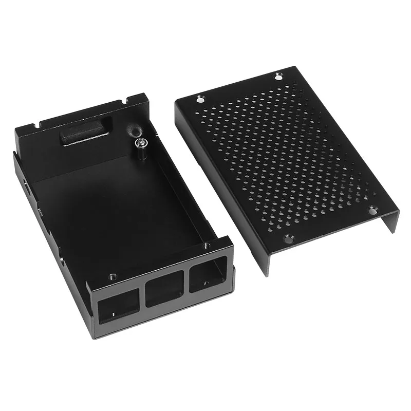 Для Raspberry Pi 3 B + корпус алюминиевый серебристый металлический 5 В/3 В охлаждающий