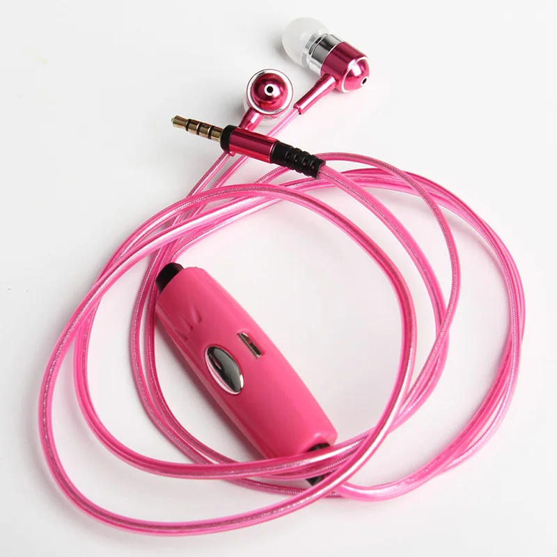 Urizons 3.5mm Wired Earphone Gaming Headset PC Gamer Stereo EL Glowing Earphones with Microphone for Mobile Phone 2018 NEW | Электроника