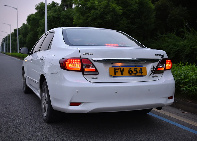 KOWELL автомобильный Стайлинг задний фонарь для Corolla задний светильник s 2011-13 Altis светодиодный задний светильник светодиодный DRL+ тормоз+ Парк+ сигнальный стоп-сигнал