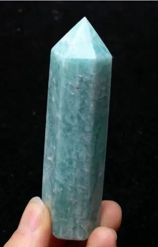 

3" A+ Grade Amazonite Tower Point Obelisk Crystal Wand Healing Stone Protects
