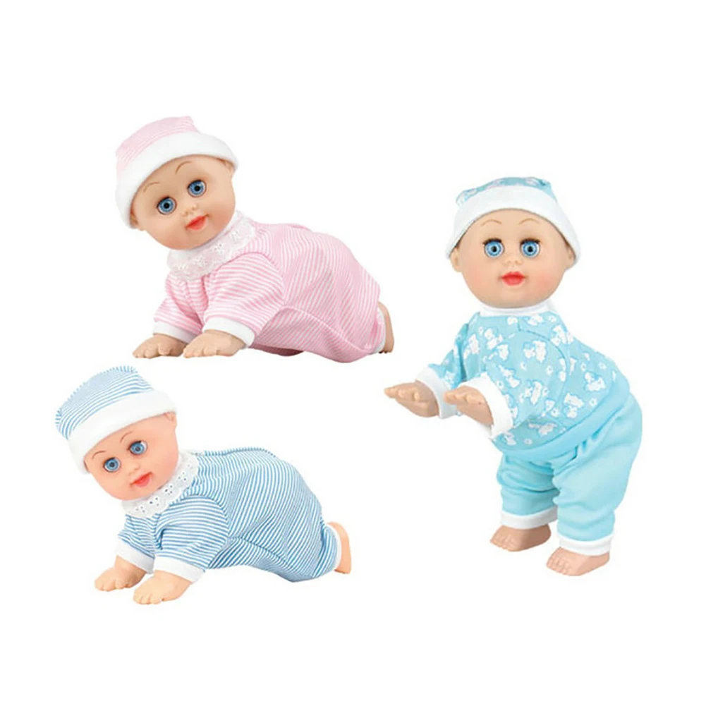 1 шт 8 Inch Lovely Baby младенческой Электрический музыка Ползучая Детские говорящий