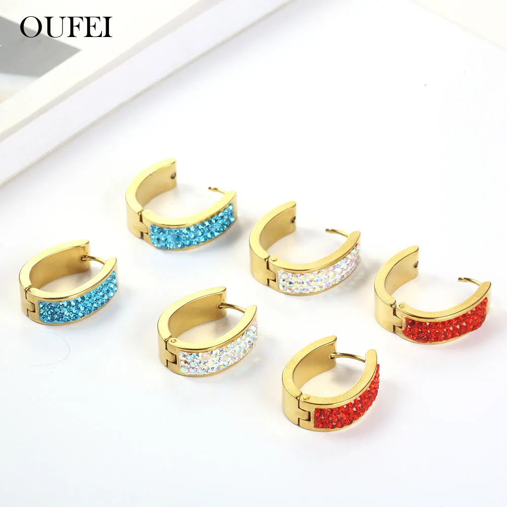 OUFEI серьги из нержавеющей стали для женщин в форме звезды 2019 женские летние