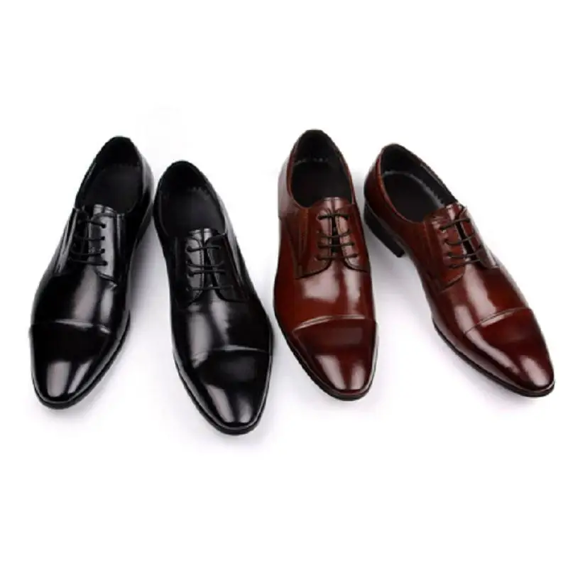 Новинка 2018 года Мужские модельные туфли из натуральной кожи Роскошные Дышащие
