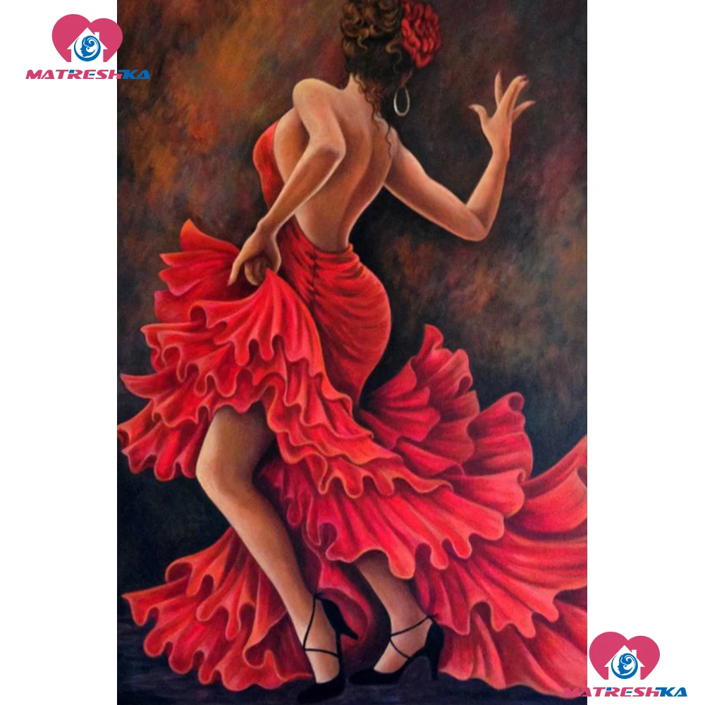 Алмазная картина танцор балет узор паста полный квадрат/круглая вышивка девушка