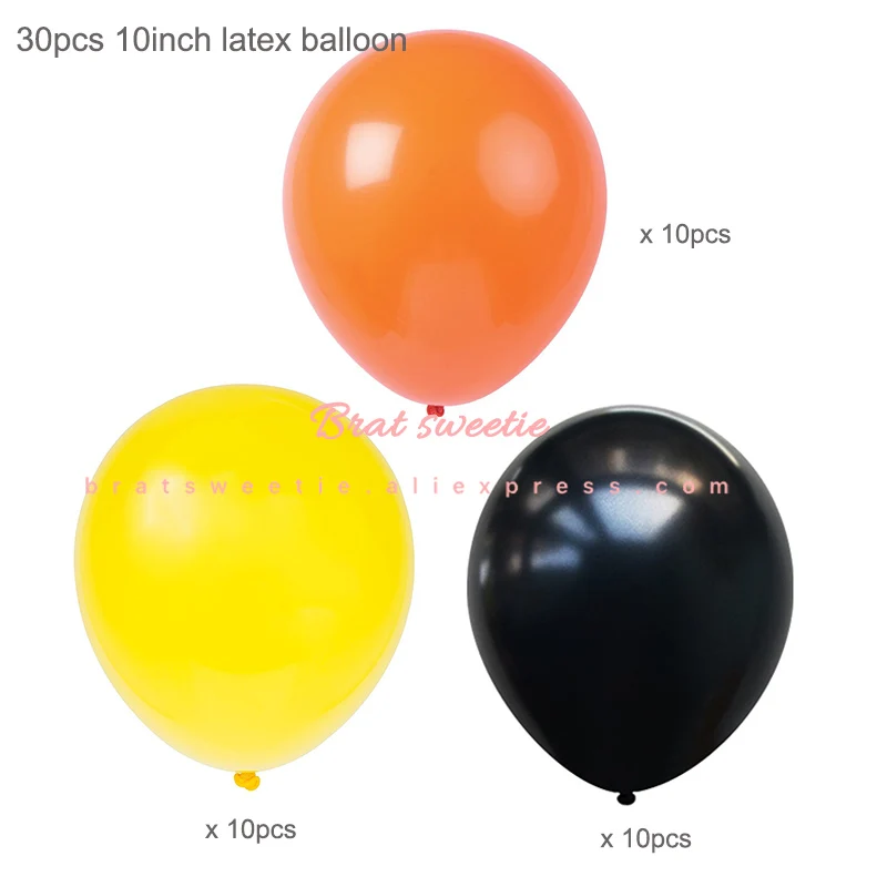 30pc CONST balon Строительные вечерние Предупреждение ющий стикер ленты DIY инженерный автомобиль экскаватор тема детский день рождения, день рождение мальчика вечерние украшения - Цвет: 30pc CONST balon