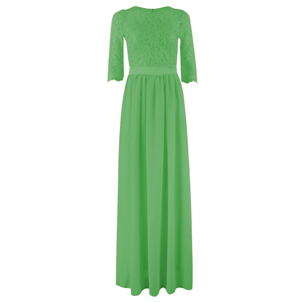 Женское платье подружки невесты свадебное с круглым вырезом Женская мода 2020