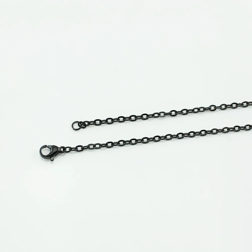 

Hot sale mix colors 50cm stainless steel chain necklace fit for 30mm floating locket pendant 12pcs/lot