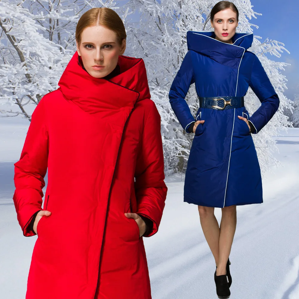 Зимнее пальто для беременных женщин хлопковое черное большого размера толстая