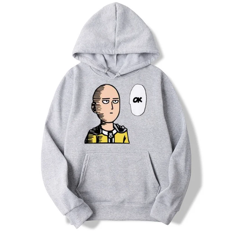

One Punch Men Saitama's G Y M Tracksuits Moleton Masculino Fashion Solid Hoodie Mens Pullover Men's Sweatshirt Hoodies MWT017