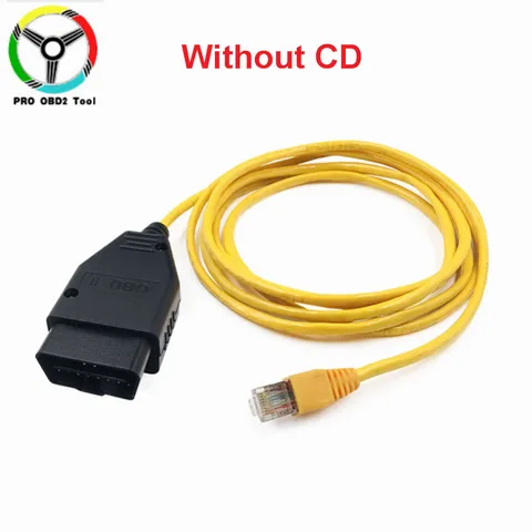 Кабель ENET для BMW серии F ICOM OBD2, диагностический кабель кодирования Ethernet для передачи данных OBDII, скрытый инструмент кодирования данных