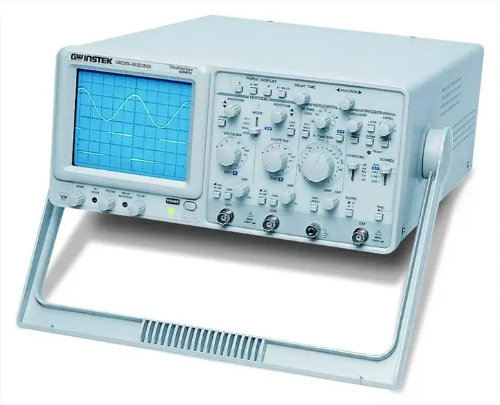 Быстрое прибытие Gwinstek GOS 653G 50 МГц 2 канальный аналоговый осциллограф с задержкой