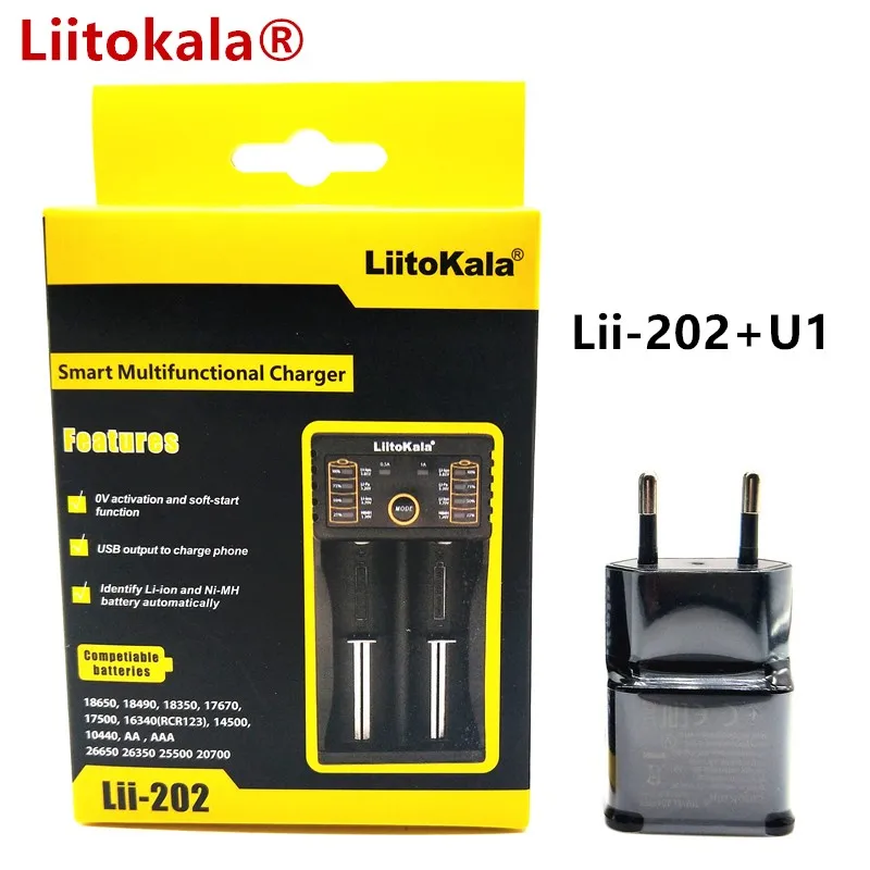 Умное зарядное устройство LiitoKala с функцией внешнего аккумулятора USB для