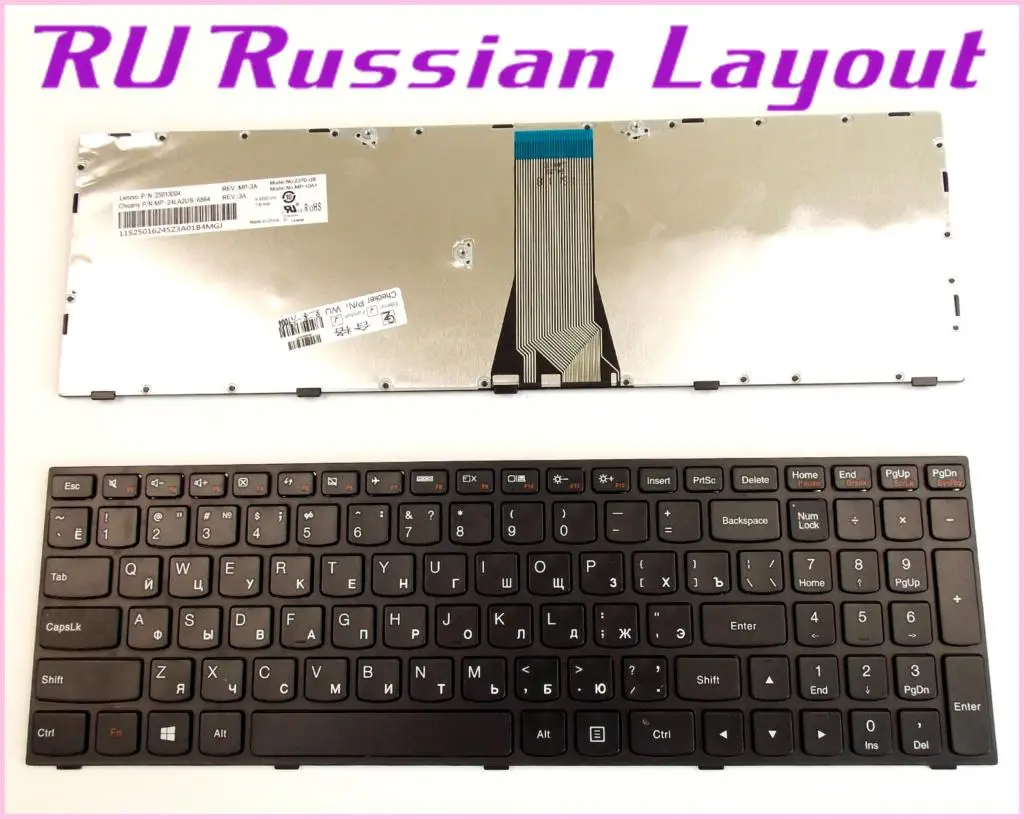 Русская раскладная клавиатура для LENOVO G50 телефон с рамкой|ru keyboard|g50 keyboardlenovo g50-30