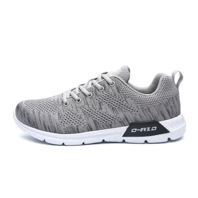 New trend spring and autumn breathable men's shoes Korean couple running fashion flying line casual | Обувь