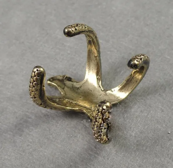 Кольцо на палец в стиле ретро бронзовое золотое из сплава|starfish ring|finger ringring bronze |