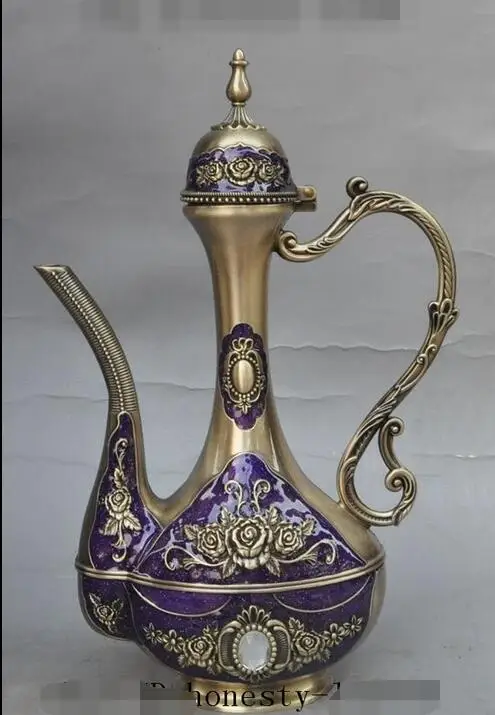 Китайская королевская Дворцовая медная перегородчатая эмаль с цветочной